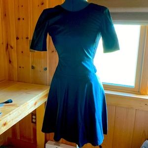 BCBG Maxazria Leather Like Little Black Dress 0